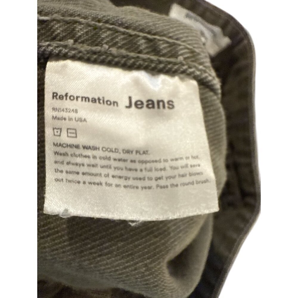 Reformation Army Marine  Jeans Size 27  Cotton Denim Pants Pre-Owned EUC - Picture 9 of 9
